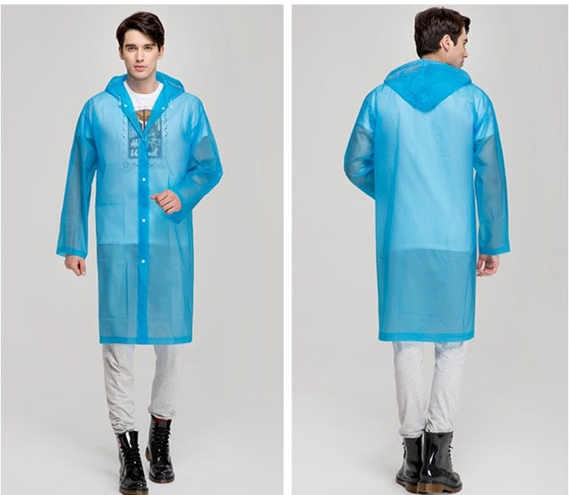 Transparent Portable Raincoat For Outdoor Travel